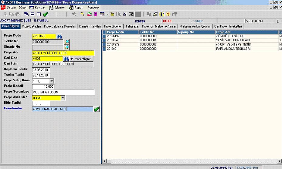 AXOFT PROJE TAKP Program